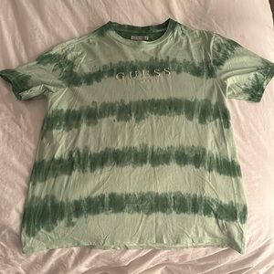 guess green tye dye shirt